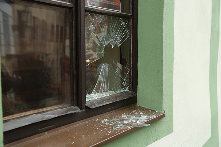 A2B Glass are able to board up broken windows while they are being repaired in Ashton In Makerfield.